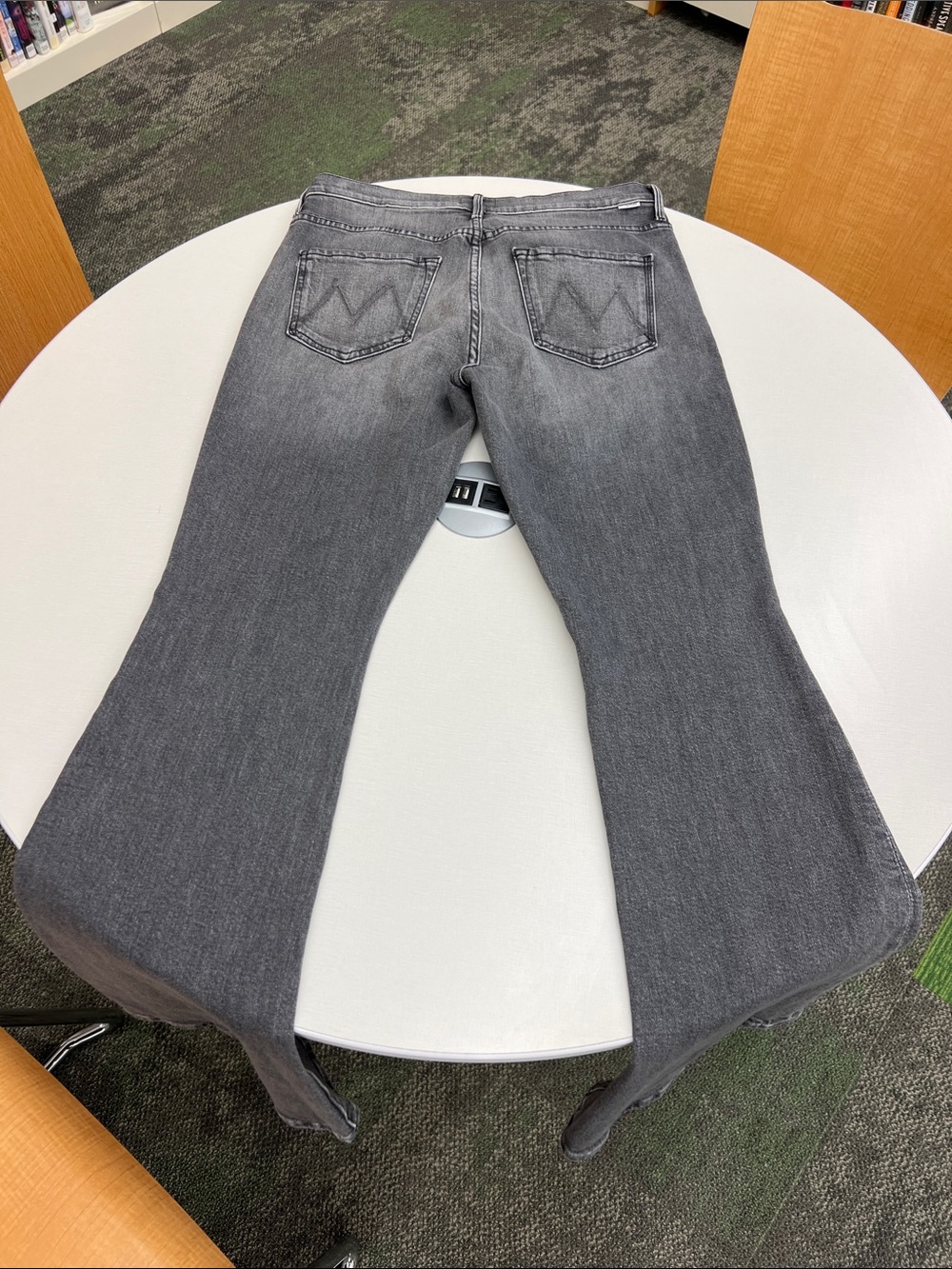 MOTHER the weekender Wanted! faded black jeans wide leg jeans denim pants 29 - Picture 13 of 15